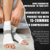 AGERALIY 2 Pairs Upgraded Neuropathy Socks-15-20 mmHg Compression Socks for