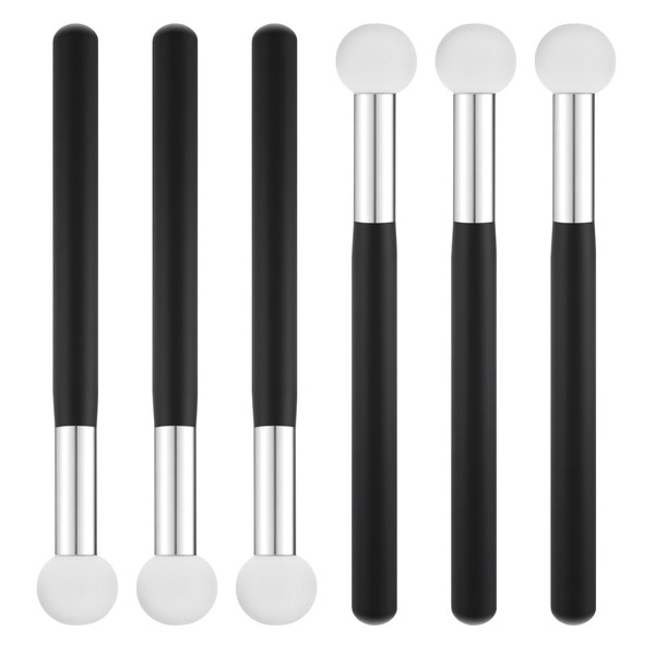 6PCS Concealer Sponge with Handle, Foundation Brush Mushroom Makeup Sponges
