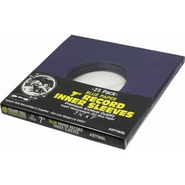 (500) 7" 45rpm Blue Vinyl Record Inner Sleeves - Archival Quality, Super Heavyweight 29# Paper with Hole - 07IWBL