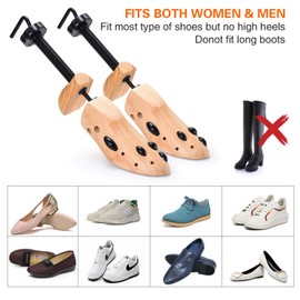 EST New Two Way Women Men Shoe Stretcher for Length and Width (One Pair Large 9-13)