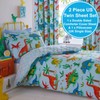 "Kids Club Dinosaurs Bed Duvet Cover and Pillowcase Set, Polyester-Cotton,