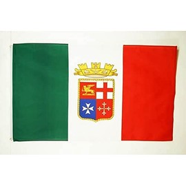 AZ FLAG - Italian Navy Flag 2' x 3' - Italy Military flags 60 x 90 cm - Banner 2x3 ft - Drapeau naval militaire de l'Italie