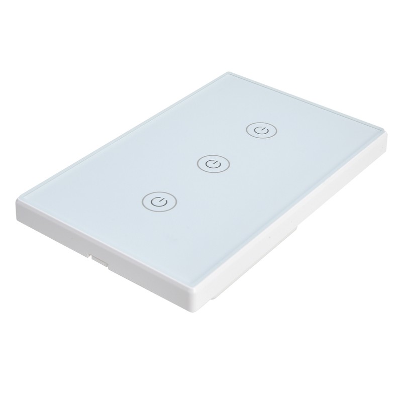 3 Gang Smart Touch Switch Glass Panel Voice APP Remote