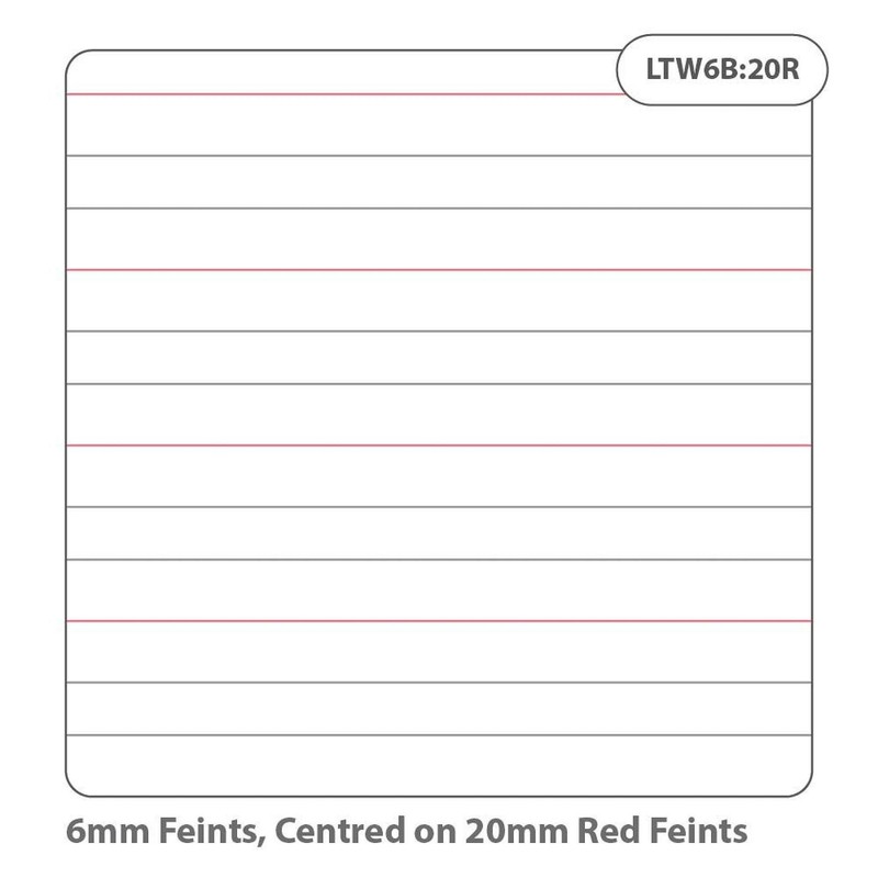 Rhino Handwriting Book (6.5 x 8), 6mm Grey Lines +