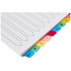 Q-Connect Multi-Punched A-Z 20-Part Reinforced Multi-Colour A4 Index Pre-Printed Tabs