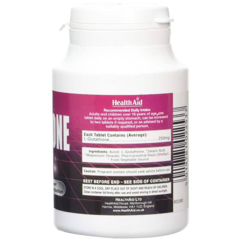 HealthAid L-Glutathione 250mg - 60 Tablets