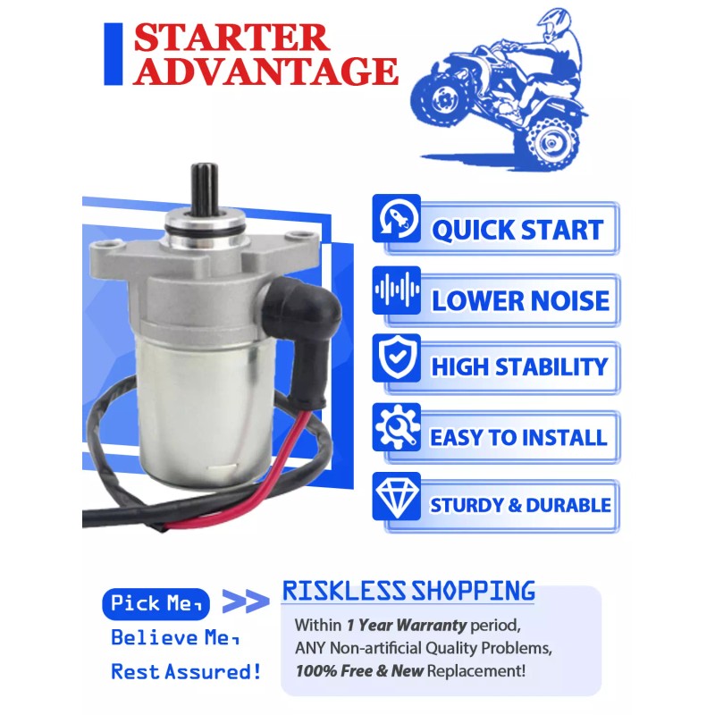 Motorsupermarkets Starter Motor for E-TON Eton RXL-90R Viper 90R SS