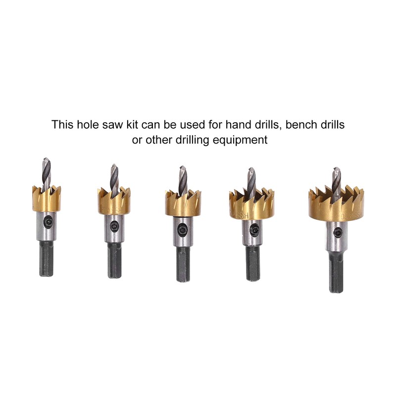 5pcs High Speed Steel Hole Drill Opener High Speed Steel