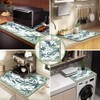 Nouiroy Flowers Washing Machine Dust Cover Top Mat - Floral