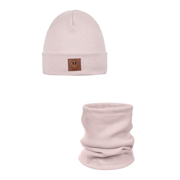 Ander Beanie Children's and Loop Scarf Set Smile - Beanie