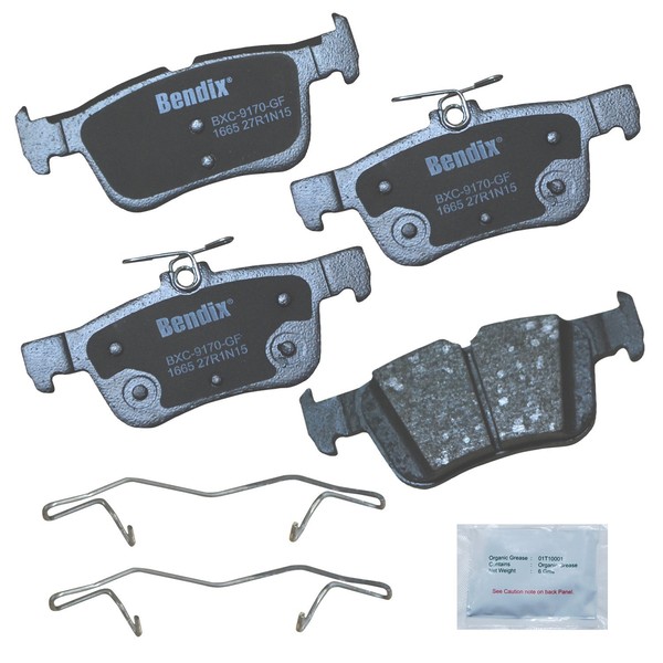 Bendix Bendix Priority1 CFC1665 Ceramic Rear Brake Pads for Ford