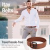 ITAY Metal Free Leather Belt - 34 mm - Hypoallergenic