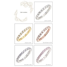 Alive Women's Ring, Cubic Zirconia, Beautiful Stones, Tennis Ring, Silver, Gold, Pink Gold, Petite Pla, Full Eternity Ring, Cubic Zirconia