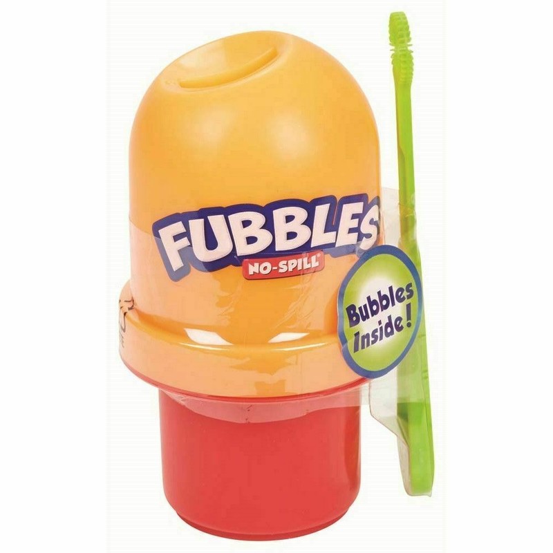 Little Kids Fubbles No-Spill Bubble Tumbler Orange/Red