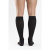 Relaxsan M1050A (Black, Size 3) Knee High Socks Cotton Open