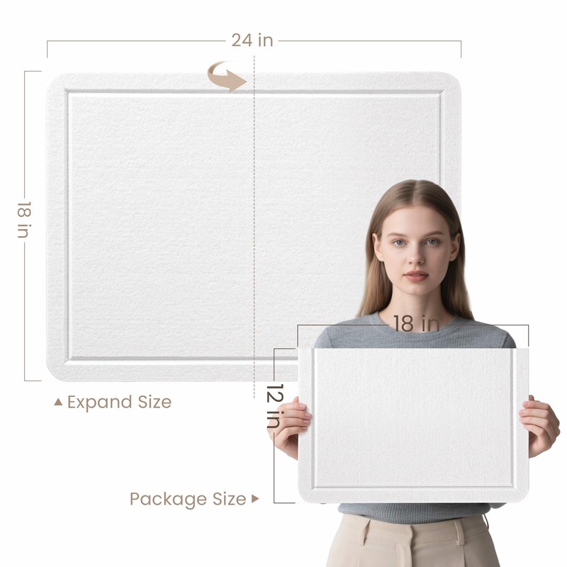 Lightomorrow Bulletin Board, 24 x 18 inches Felt Board Decorative