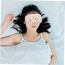 COLLBATH 4Pcs Comfortable Lightweight Eye Masks Plush Eye Covers for Sleeping for Travel Indoor Office Camping Blocks Light