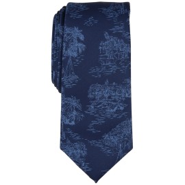 Bar III Mens Botanical Blue Necktie-OS
