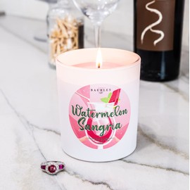 Watermelon Sangria Iridescent 10 oz Candle with Hidden Jewelry - 100% Soy & Coconut Blend