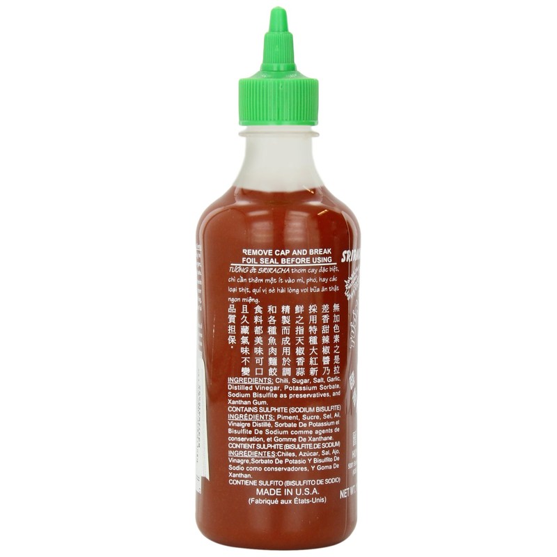 Sriracha Tuong Ot Sriracha Hot Chili Sauce, 17 Ounce
