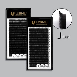 Earth & U Eyelash Matte Extension Lashes J Curl Standard Type 0.20T 9mm