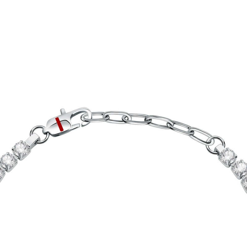 Sector No Limits TENNIS SANN42 Men's Bracelet Steel Crystals Enamel