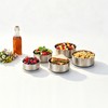 5 Pack Stainless Steel Food Storage Containers with Lids, Metal