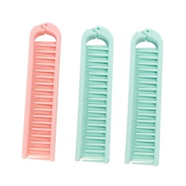 TOVINANNA 3pcs Travel Hair Comb Portable Folding V-shaped Hair Styling Tool Compact and Unbreakable Design for Home Salon Go Use Random Color