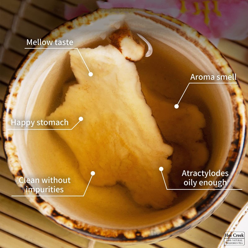 Hee Creek Atractylodes 白术 Bai Zhu10.58/300g Premium Cut Slices Bai