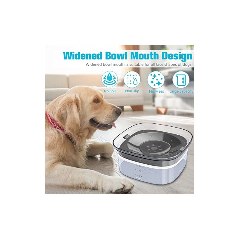 UPSKY - tazón de agua para perros de 70 onzas,
