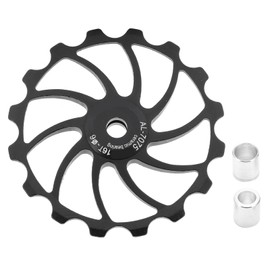 MEIJUN 16T Bicycle Rear Derailleur MTB Road Bikes Ceramic Bearing Pulley Guide Wheel PartsBlack