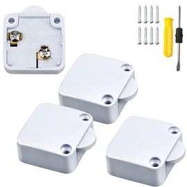 WZYTEU Pack of 4 Door Contact Switches, 250 V Cabinet Switch for Cupboard, Furniture Door, for Breaking the Electric Plug-in Switch, Press