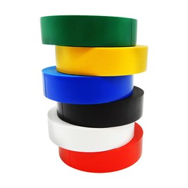 YTBUBOR Insulation Tape 6 Rolls 10 m x 17 mm Insulation Tape Coloured Set Coloured Insulation Tape Waterproof Flame Retardant PVC Electrician Tape for Wiring Projects and Repairs