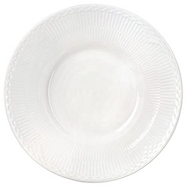 Royal Copenhagen 1061054 White Fluted Half Lace Deep Plate, Deep Plate, 9.4 inches (24 cm), Wedding Gift