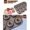 Old Tjikko Doughnuts Baking Mould, 12 Cavities Doughnut Mould, Baking