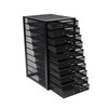 Mind Reader 10-Drawer Desk Organizer for Office Supplies, Crafts, Mail