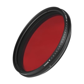 77mm Adjustable Infrared Filter IR Pass X-Ray Lens Filter Variable from 530nm to 750nm Compatible with Canon Nikon Sony DSLR Camera BBZY