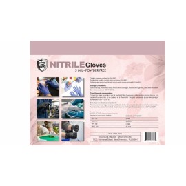 Prime Pro Nitrile Gloves Small  Powder-Free, Latex-Free, Disposable (100 Ct) pk2