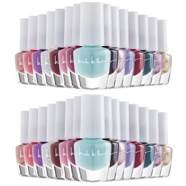 Nicole Miller Mini Nail Polish Set – Glossy, Vibrant Colors for Fingernails & Toenails, 2 Pack Trendy Collection