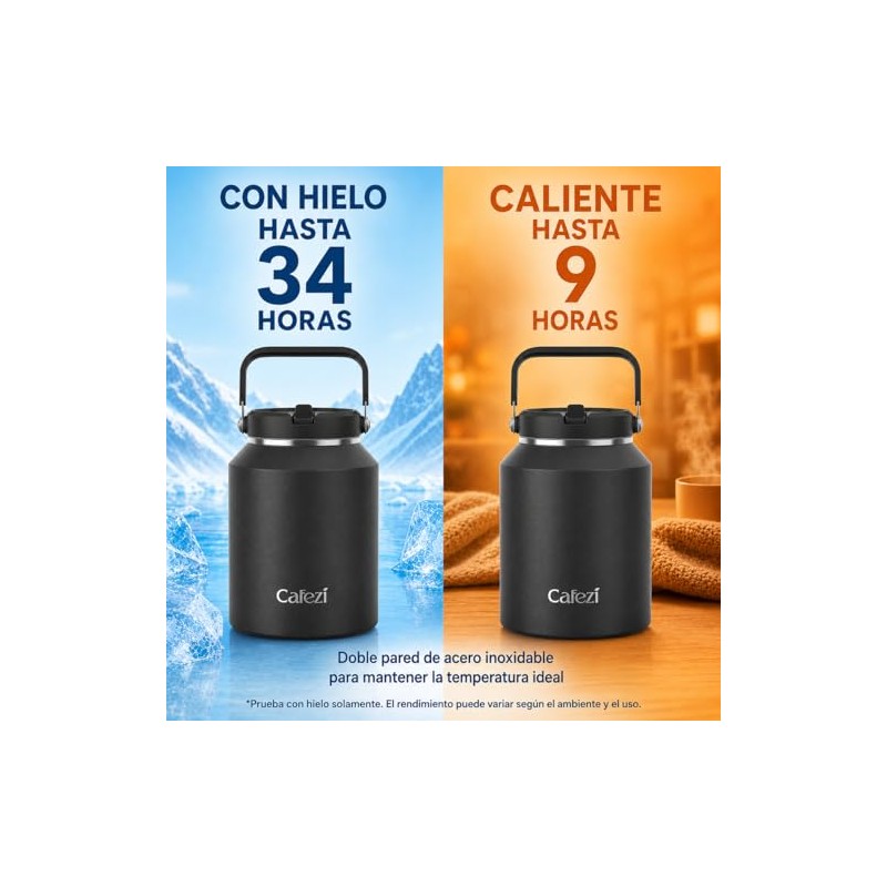 Termo de Acero Inoxidable al Vacío 64 oz con Asa