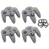 Retro Power N64 USB Controller (4-player pack) with 10' USB