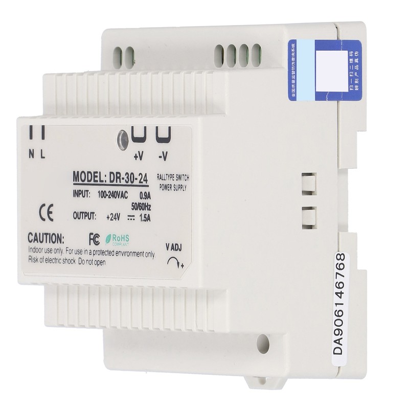 DIN Rail Power Supply DR Series Adjustable LED Switching for