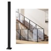 [Patent]Muzata 1Pack 36"x2"x2" Black Glass Railing Post for Level or
