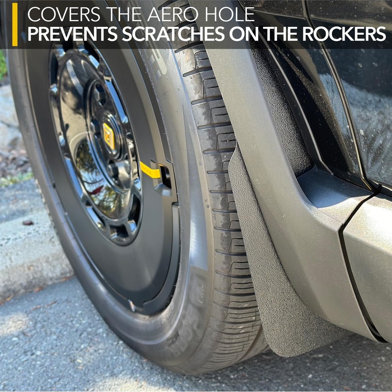 TWRAPS Slim Mud Flaps for Rivian R1T and Rivian R1S
