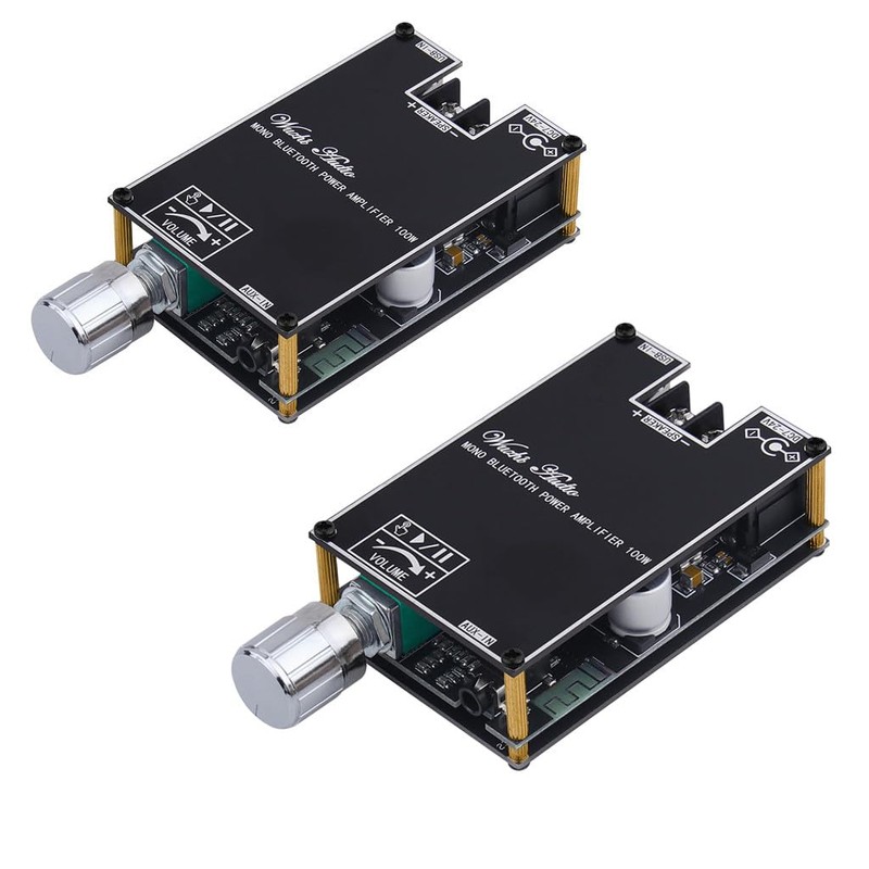 HiFi Amplifier with Bluetooth 5.1, ZK-1001B Audio Amplifier Card 100W