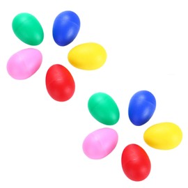 SAKURAN Maracas Egg Shakers Percussion Egg Shape Colorful Educational Musical Instrument for Toddlers Kids Rhythm Play Percussion 5 Colors 10 Pcs