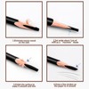 12 PCS Waterproof Brown Eyebrow Eyeliner Pencil - Long-lasting, Sweat-proof