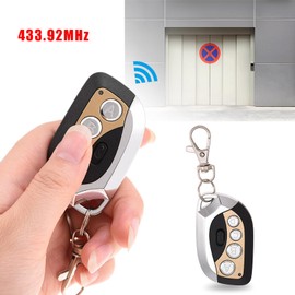 Wireless Remote Control Duplicator 433.92MHz Electric Cloning Universal Garage Door Gate Remote Control Duplicator Key Fob(GOLD) camera