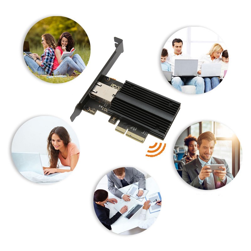 10G Single Port PCIe Network Adapter AQC113C Multifunctional Ethernet Converged