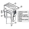 Regulated Height Bottom Outlet 100x100mm Floor Ground Waste Drain Gully